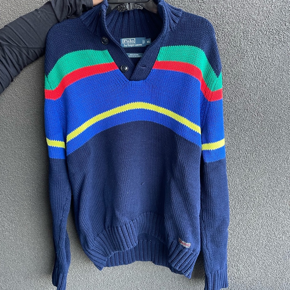 Polo Ralph Lauren Rainbow Sweater size XL